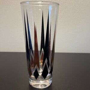 Vintage Anchor Hocking GOLDEN PEAKS / ATOMIC ARROW Highball Tall Glass Barware